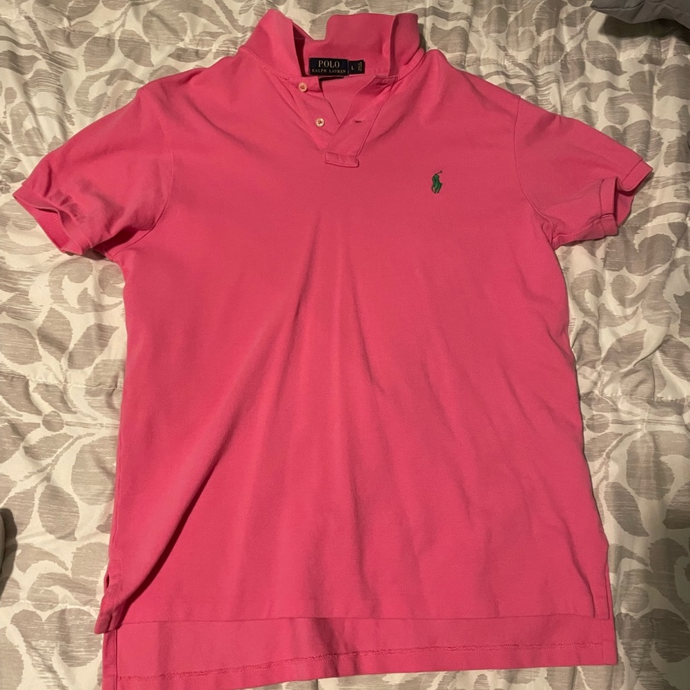 Polo Ralph Lauren pink shirt golf